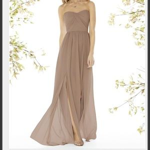Social bridesmaids chiffon gown